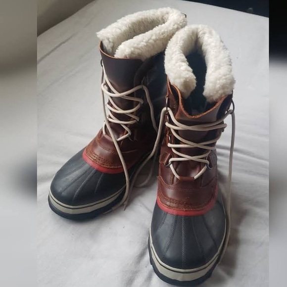 SOREL Caribou Unisex Durable Designer Winter Rain Snow Boots Color Burro - Picture 5 of 7